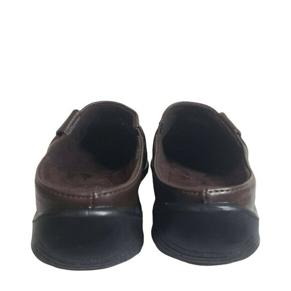 Easy Street Womens Holly Brown Slip On Closed Toe Comfort Flat Mules Size 6 M - Picture 4 of 7